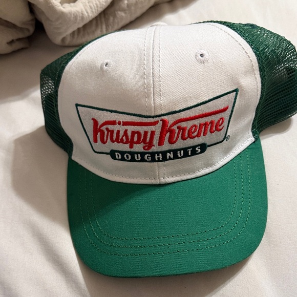 Other - Krispy Kreme Green and White Trucker Hat